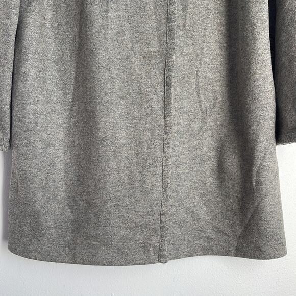 Tahari wool blend crossover front longline fine knit cardigan coat sz M - Picture 4 of 8